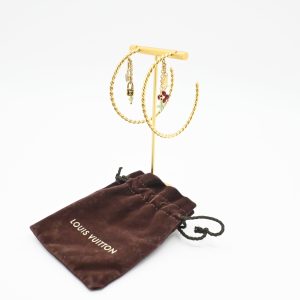 Louis Vuitton Sweet Monogram Hoop Earrings
