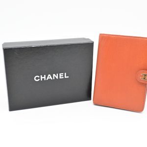 Chanel Agenda PM in Orange Leather