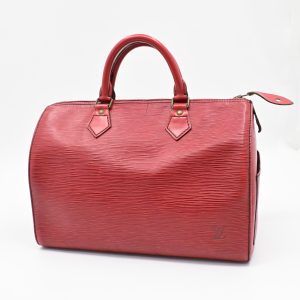 Louis Vuitton Speedy 30 in Red Epi Leather