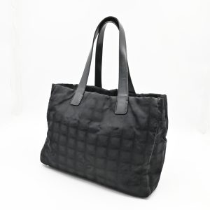 Chanel New Travel Line Tote in Black Canvas