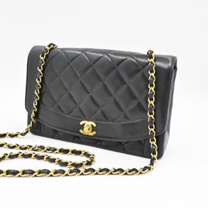 Chanel Medium Diana in Black Leather