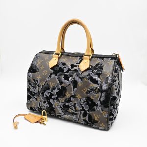 Louis Vuitton Speedy 30 in Fleur de Jais Monogram Canvas