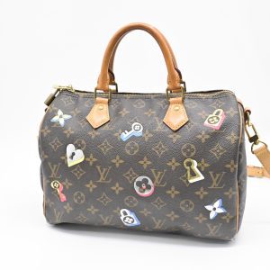 Louis Vuitton Speedy 30 Bandouliere in Love Lock Monogram Canvas