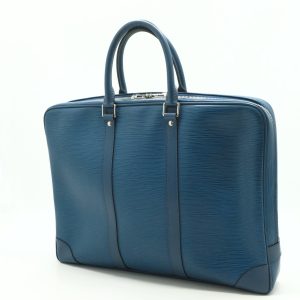 Louis Vuitton Porte Documents in Blue Epi Leather