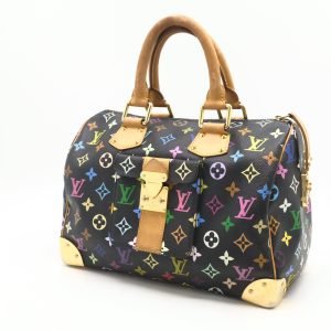 Louis Vuitton Speedy 30 in Black Multicolor Monogram Canvas
