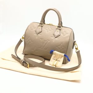 Louis Vuitton Speedy 25 Bandouliere in Turtledove Empreinte Leather