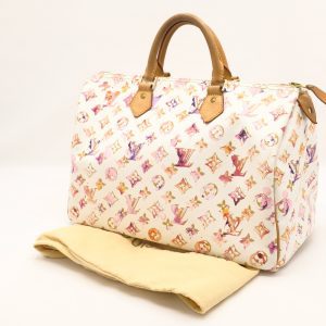Louis Vuitton Speedy 35 in White Watercolor Monogram Canvas