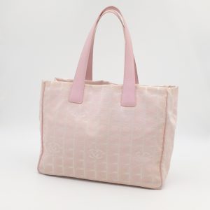 Chanel New Travel Line Tote in Pink Canvas