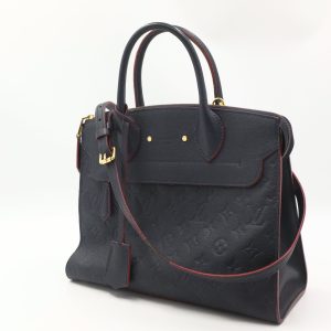 Louis Vuitton Pont Neuf in Navy Blue Empreinte Leather
