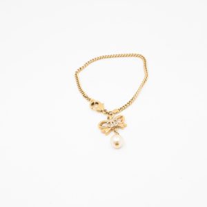Chanel Pearl Bow Bracelet
