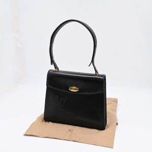 Louis Vuitton Sparte Shoulder Bag in Black Partial Grain Leather