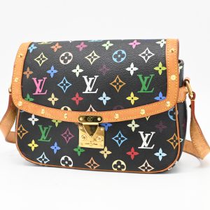 Louis Vuitton Sologne in Black Multicolor Monogram Canvas