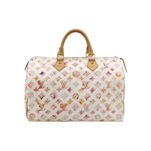 Louis Vuitton Speedy 35 Monogram Watercolor Pink Handbag Richard Prince 2008