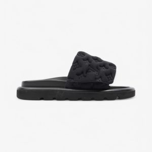 Louis Vuitton Pool Slides Black Neoprene EU 38 UK 5