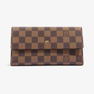 Louis Vuitton Sarah GM Long Wallet Damier Ebene Canvas