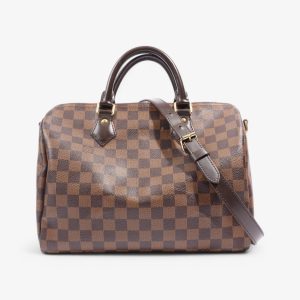 Louis Vuitton Speedy Bandouliere Damier Ebene Coated Canvas 30