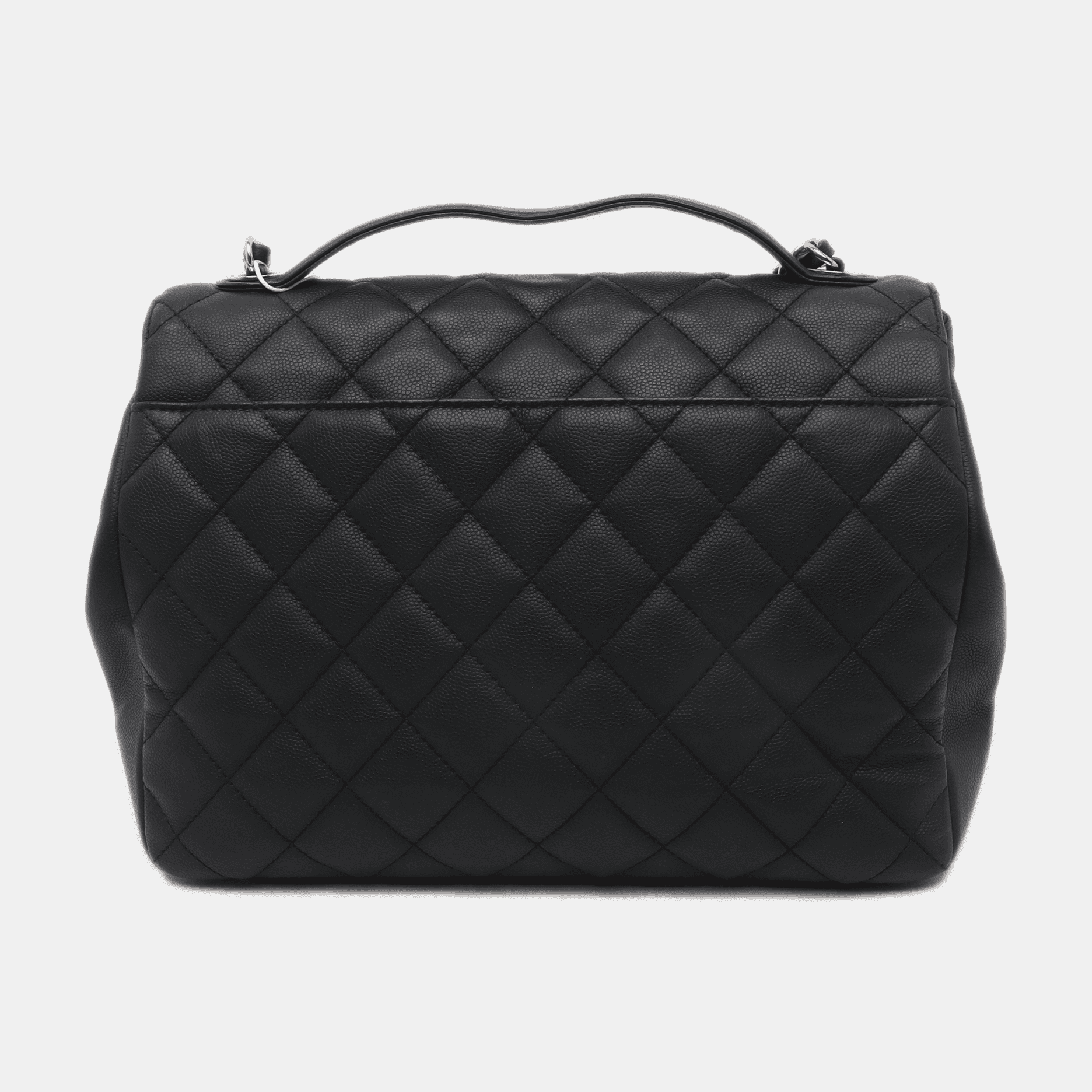 Chanel Business Affinity Large Black Caviar Leather Top Handle Crossbody Bag - Image 4