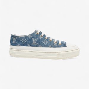 Louis Vuitton Stellar Low Top Sneakers Denim Monogram / White Denim EU 36 UK 3