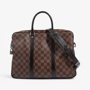 Louis Vuitton Porte-Documents Voyage Damier Ebene Coated Canvas PM