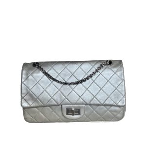 Chanel 2.55 Large Silver