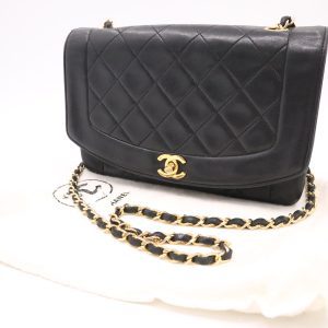Chanel Diana in Black Leather