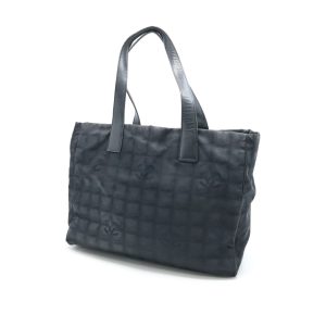 Chanel New Travel Line Tote in Black Canvas