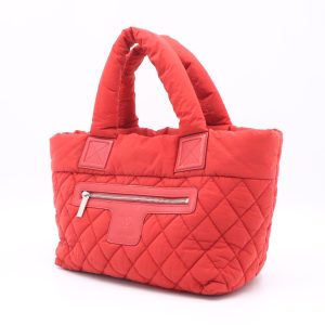 Chanel Cocoon Handbag in Red Nylon