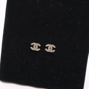 Chanel CC Stud Earrings