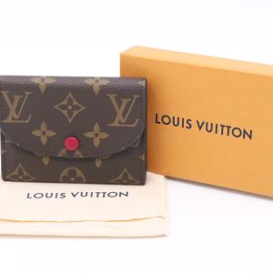 Louis Vuitton Rosalie Coin Purse in Monogram Canvas and Fuchsia Canvas