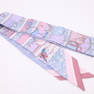 Louis Vuitton PrivÃ© Bandeau in Periwinkle and Pink Silk