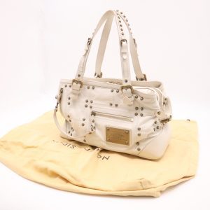 Louis Vuitton Sac Riveting in White Leather
