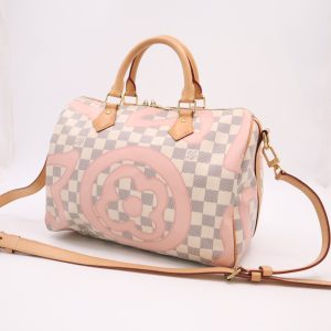 Louis Vuitton Speedy 30 Bandoulier in Tahitienne Damier Azur Canvas