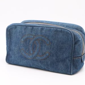Chanel Pouch in Blue Denim