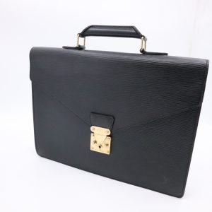 Louis Vuitton Serviette Conseiller in Black Epi Leather