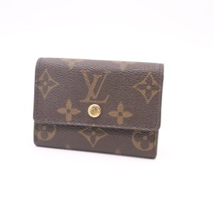 Louis Vuitton Porte Monnaie Plat Coin Purse in Monogram Canvas
