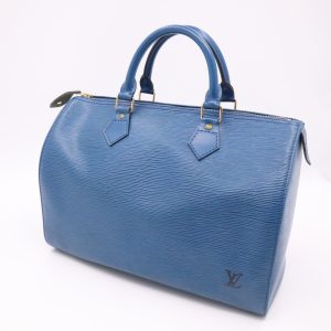 Louis Vuitton Speedy 30 in Blue Epi Leather