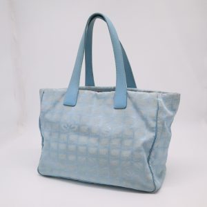 Chanel New Travel Line Tote in Blue Canvas