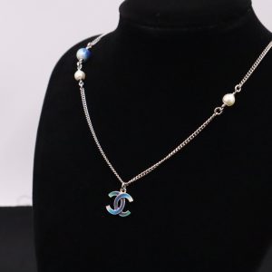 Chanel Necklace in Silver and Blue