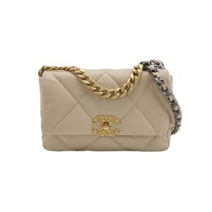 Chanel 19 Bag Small Beige Crossbody Bag