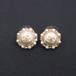 Chanel Pearl Stud Earrings