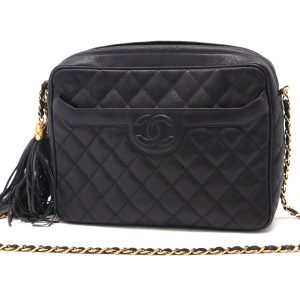 Chanel Camera Bag in Black Caviar Leather