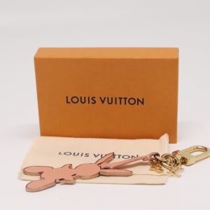 Louis Vuitton Rabbit Charm in Pink Leather