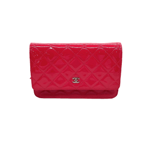Chanel Classic WOC Wallet on Chain Fuchsia Patent Leather