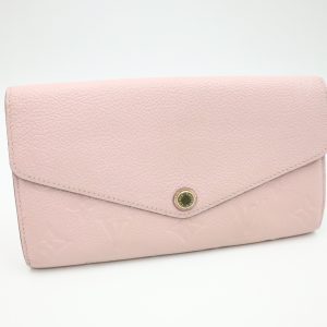 Louis Vuitton Sarah Wallet in Pink Empreinte Leather