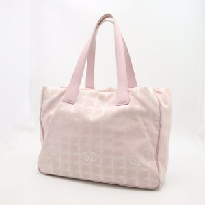 Chanel New Travel Line Tote in Pink Canvas