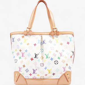 Louis Vuitton Sharleen White Multicoloured Monogram Coated Canvas GM