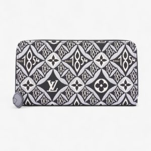Louis Vuitton Since 1854 Zippy Wallet Black And White Jacquard Monogram Canvas