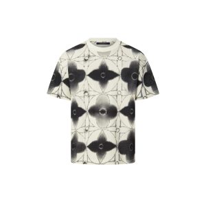 LOUIS VUITTON PRINTED SHIBORI TIE-DYE T-SHIRT