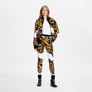 LOUIS VUITTON PRINTED LOGO PANTS LEGGINGS