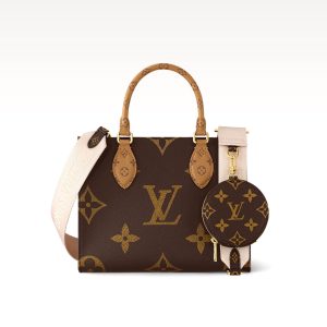 LOUIS VUITTON REVERSE MONOGRAM GIANT ONTHEGO TOTE BAG PM